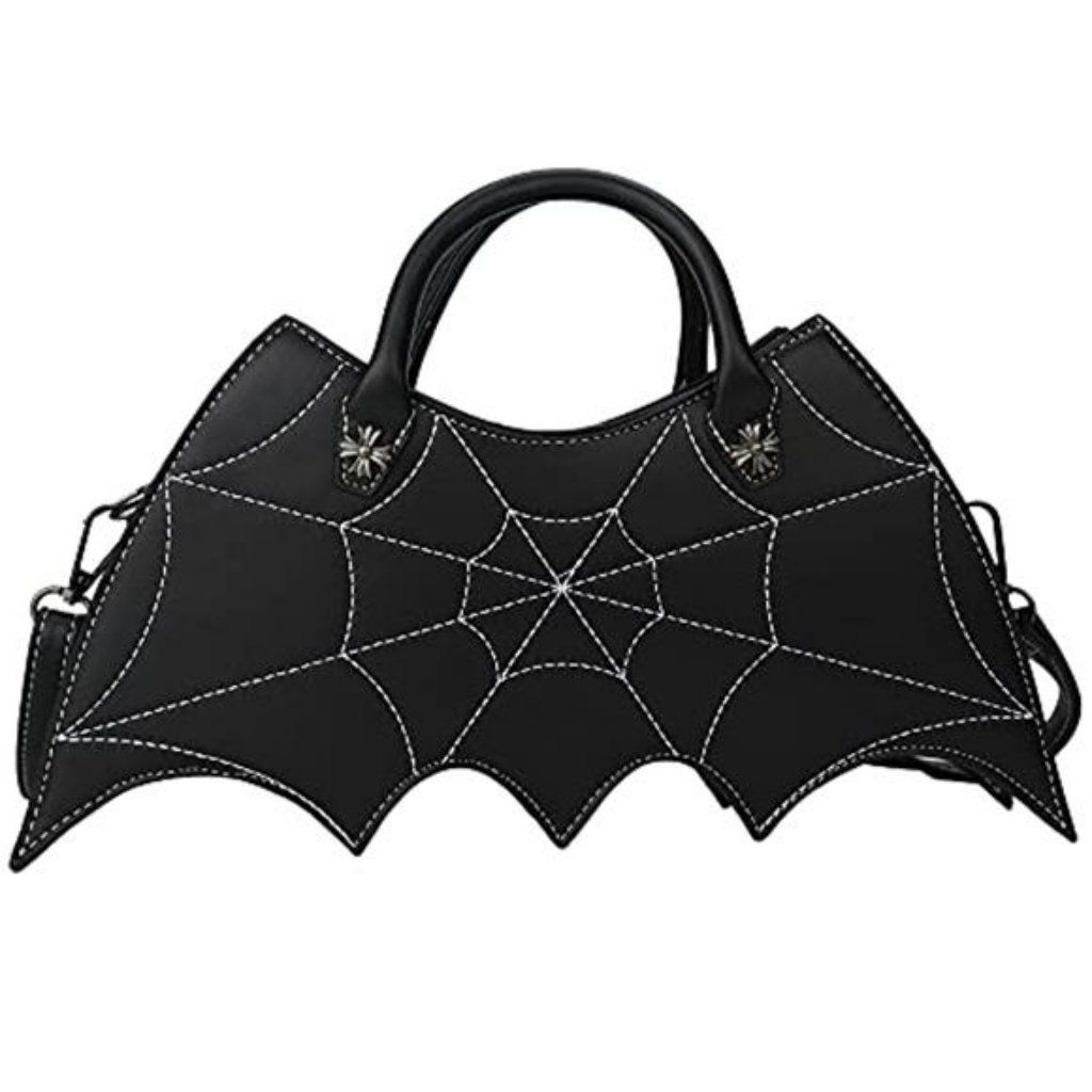Bat Wing Shoulder Bag Spider Web Crossbody Handbag For Women